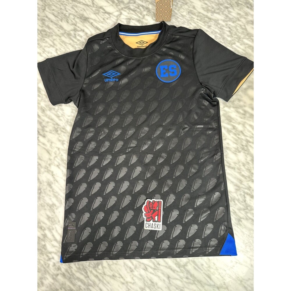 Umbro El Salvador National Team 23/24 black third Jersey authentic Youth XL